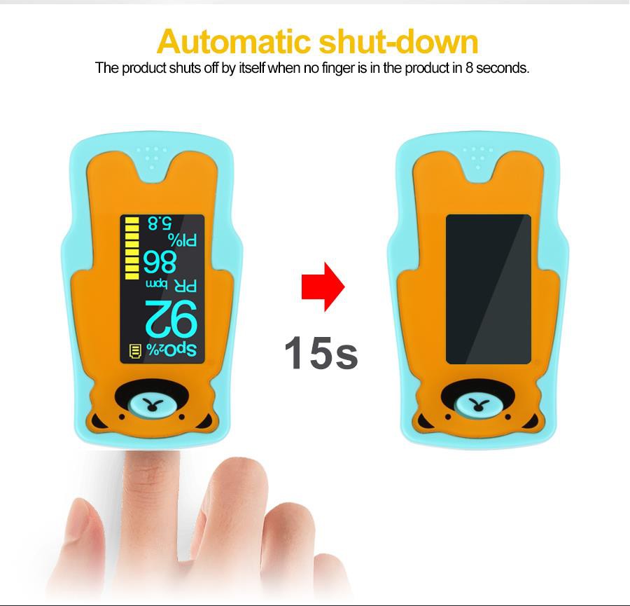 Çocuk Parmak Oksimetresi 4