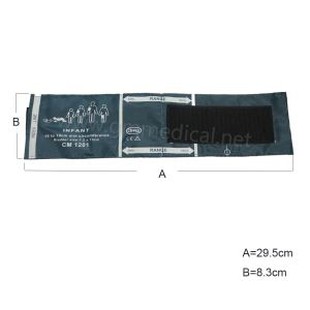 Kan Basıncı Monitörü, Naylon manşet için Bebek Tek Tüplü NIBP Manşet