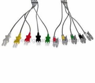 Uyumlu Spacelab Tru-Link Leadwire Setleri, 5 Kurşun, Grabber, IEC, 24in & 2PIN