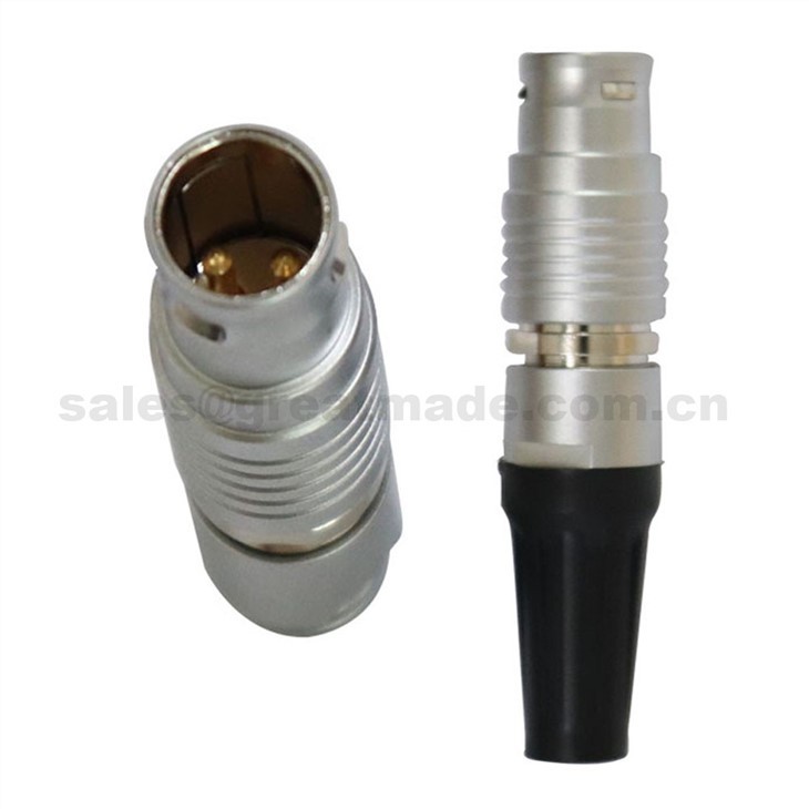FGG PHG 2B Series 302 Push-Pull Self-locking Metal Straight Plug/ Free Socket Connector