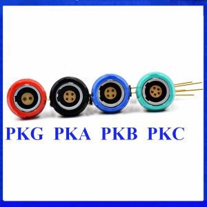1P Tıbbi Konnektör PKG PKA PKB PKC 2-10pin 14 Pin Dirsekli Sabit Soket 90 Derece Temas PCB İki Anahtarlama