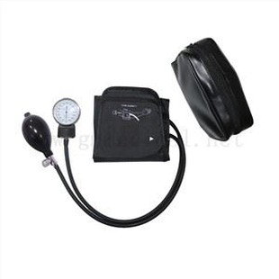 Yetişkin Manuel Tansiyon Manşet, Basınç Ölçer ve Enflasyon Ampul ile Çift Tüp Manşet, Porket Çanta ile.