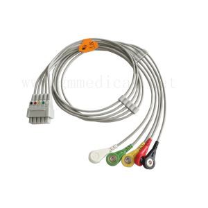 GE Marquette Çok Bağlantılı Leadwire Seti, 5-Kurşun, Snap, IEC, 29 inç (76cm) ve VS 2PIN