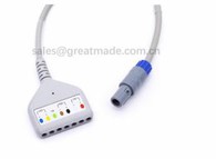 Medilog Holter 7 Kurşun Kablo, Redel 14pin -> DIN / 7